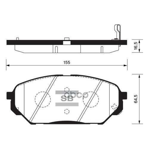 Комплект тормозных колодок Sangsin brake SP1203 в Колеса даром