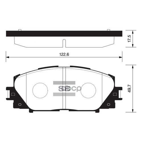 Комплект тормозных колодок Sangsin brake SP1377 в Колеса даром