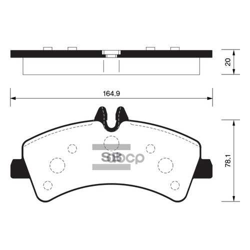 Комплект тормозных колодок Sangsin brake SP1426 в Колеса даром