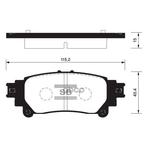 Комплект тормозных колодок Sangsin brake SP1458 в Колеса даром