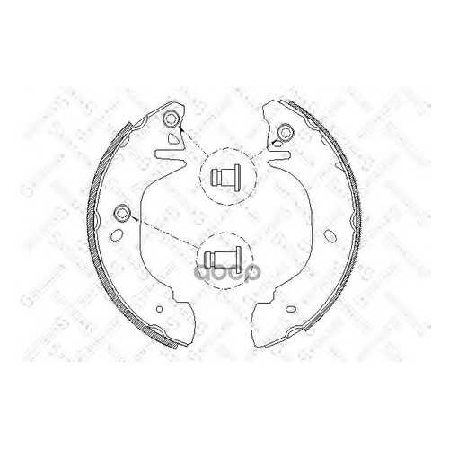 Комплект тормозных колодок Stellox 316101SX в Колеса даром