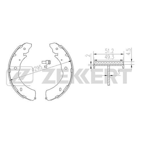 Комплект тормозных колодок ZEKKERT BK-4034 в Колеса даром