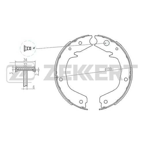 Комплект тормозных колодок ZEKKERT BK-4439 в Колеса даром