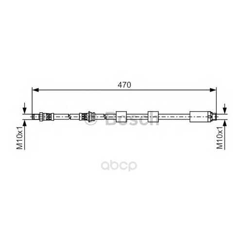Шланг тормозной системы Bosch 1987481481 передний левый/правый в Колеса даром
