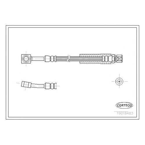 Шланг тормозной системы Corteco 19018483 в Колеса даром