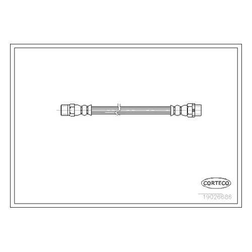 Шланг тормозной системы CORTECO 19026686 в Колеса даром