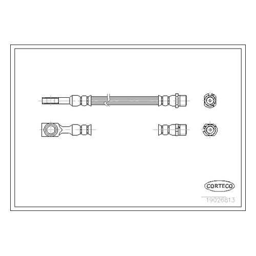 Шланг тормозной системы CORTECO 19026813 в Колеса даром