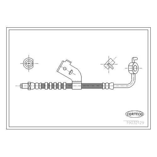 Шланг тормозной системы CORTECO 19032129 в Колеса даром