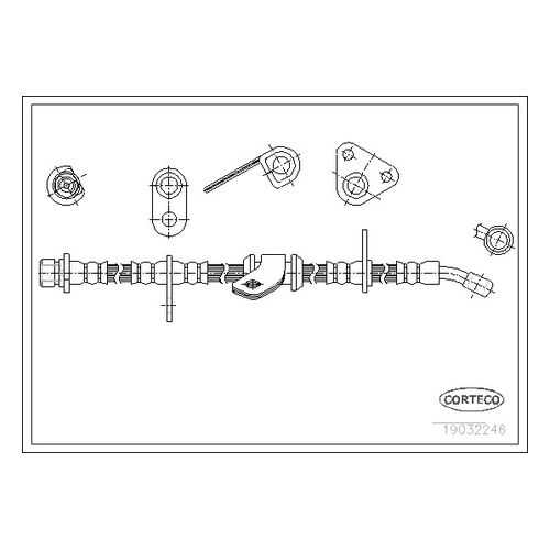 Шланг тормозной системы CORTECO 19032246 в Колеса даром