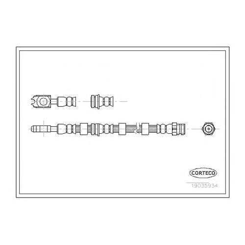 Шланг тормозной системы Corteco 19035934 в Колеса даром