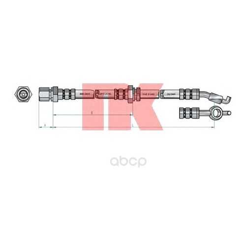 Шланг тормозной системы Nk 855021 задний левый в Колеса даром