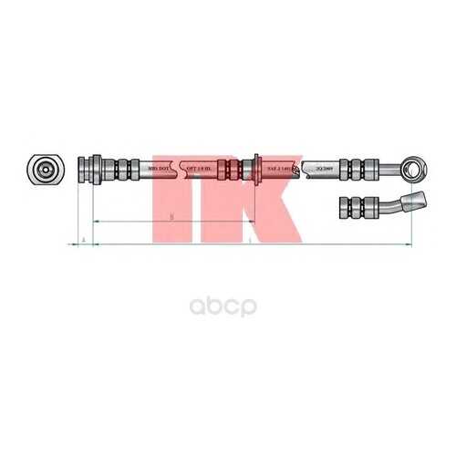 Шланг тормозной системы Nk 855224 передний в Колеса даром