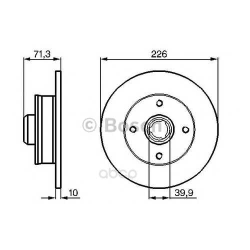 Тормозной диск Bosch 0986478331 задний в Колеса даром