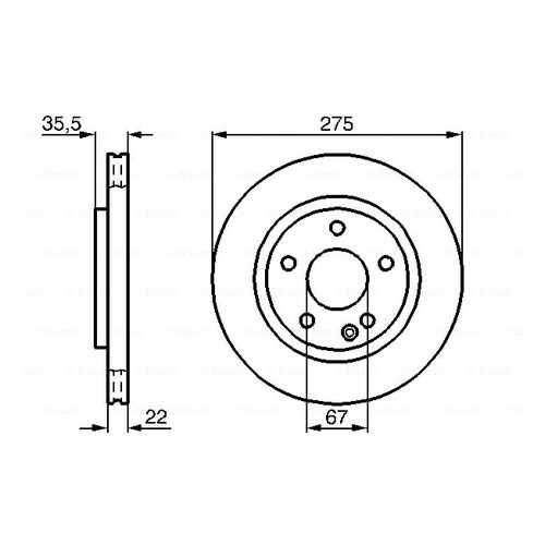 Тормозной диск Bosch 0986478474 в Колеса даром