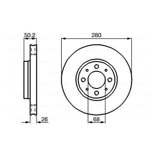 Тормозной диск Bosch 0986478602 в Колеса даром