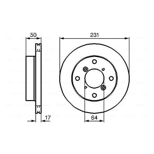 Тормозной диск Bosch 0986478721 в Колеса даром