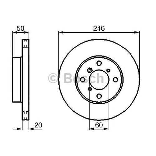 Тормозной диск Bosch 0986478841 в Колеса даром