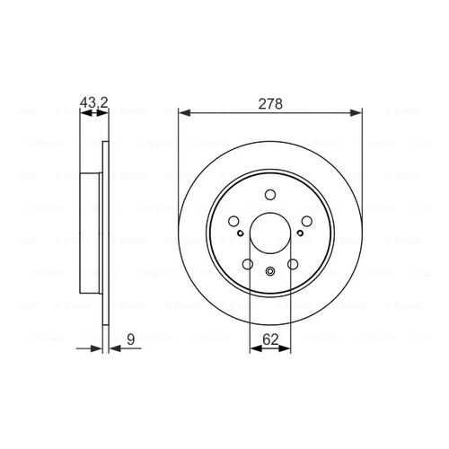 Тормозной диск Bosch 0986479047 в Колеса даром