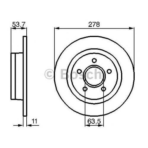 Тормозной диск Bosch 0986479070 в Колеса даром