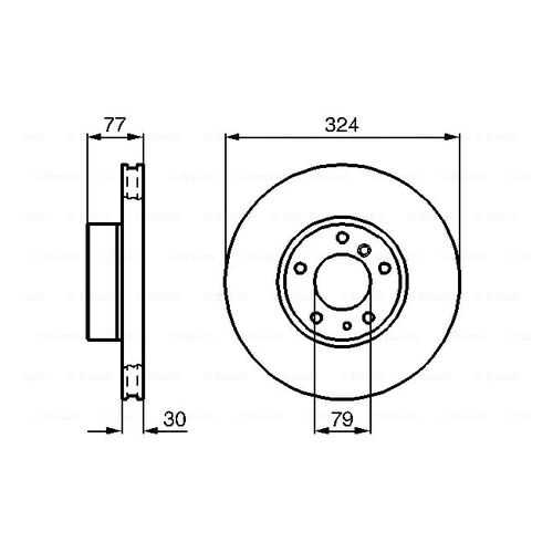 Тормозной диск Bosch 0986479116 в Колеса даром