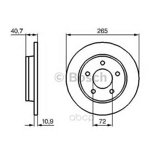 Тормозной диск Bosch 0986479178 задний в Колеса даром