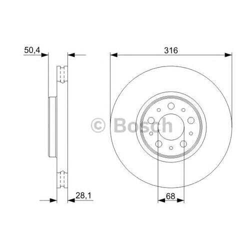 Тормозной диск Bosch 0986479322 в Колеса даром