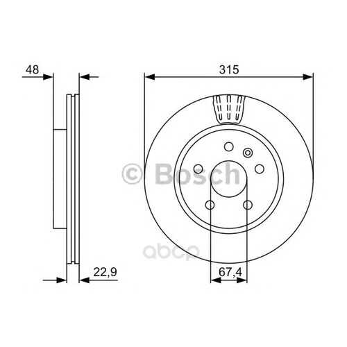 Тормозной диск Bosch 0986479514 задний в Колеса даром