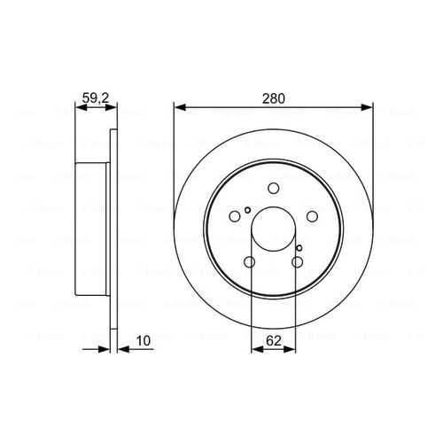 Тормозной диск Bosch 0986479520 в Колеса даром