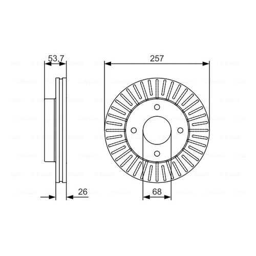 Тормозной диск Bosch 0986479535 в Колеса даром