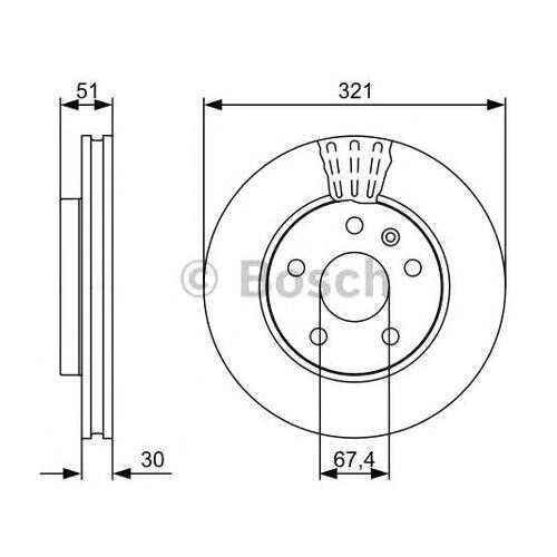 Тормозной диск Bosch 0986479544 в Колеса даром