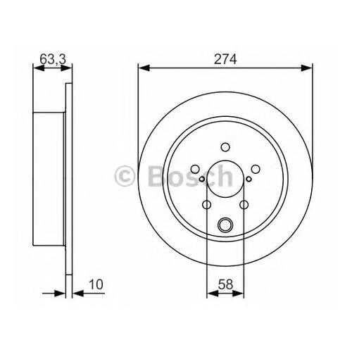 Тормозной диск Bosch 0986479634 в Колеса даром