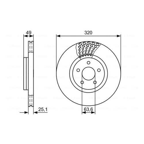 Тормозной диск Bosch 0986479660 в Колеса даром