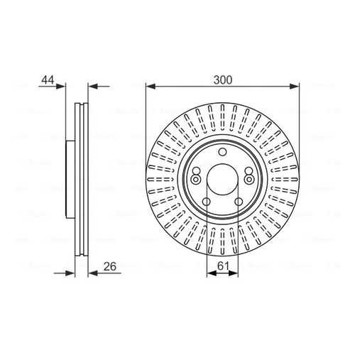 Тормозной диск Bosch 0986479668 в Колеса даром