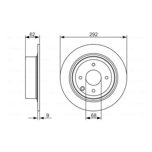 Тормозной диск Bosch 0986479742 в Колеса даром