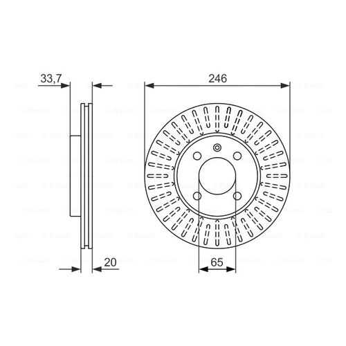 Тормозной диск Bosch 0986479853 в Колеса даром