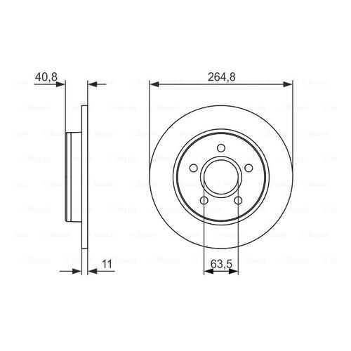 Тормозной диск Bosch 0986479955 в Колеса даром