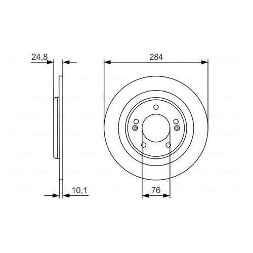 Тормозной диск Bosch 0986479A13 в Колеса даром