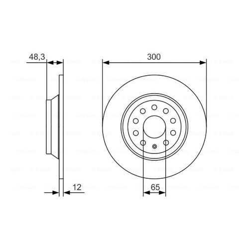 Тормозной диск Bosch 0986479A84 в Колеса даром