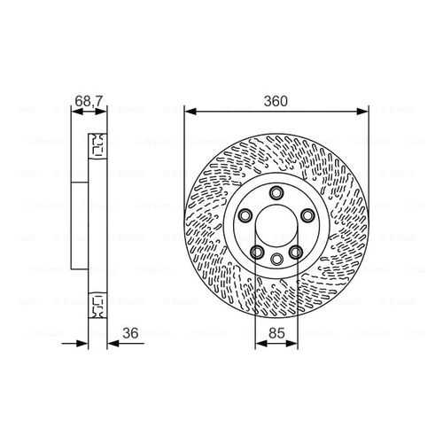 Тормозной диск Bosch 0986479B13 в Колеса даром