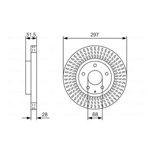 Тормозной диск Bosch 0986479B15 в Колеса даром