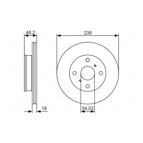 Тормозной диск Bosch 0986479R75 в Колеса даром