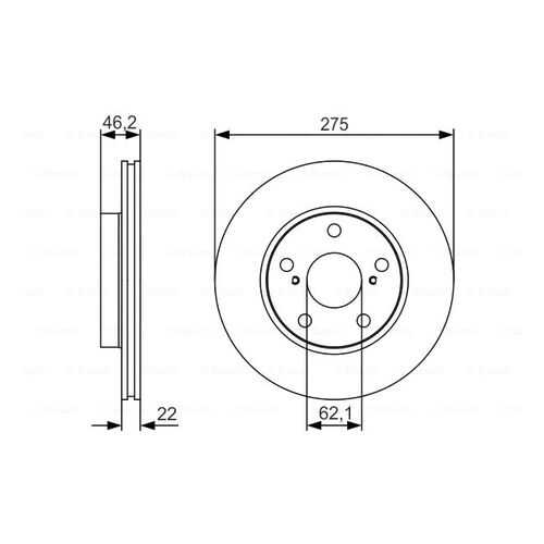 Тормозной диск Bosch 0986479R97 в Колеса даром