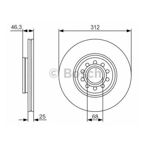 Тормозной диск Bosch 0986479S23 в Колеса даром