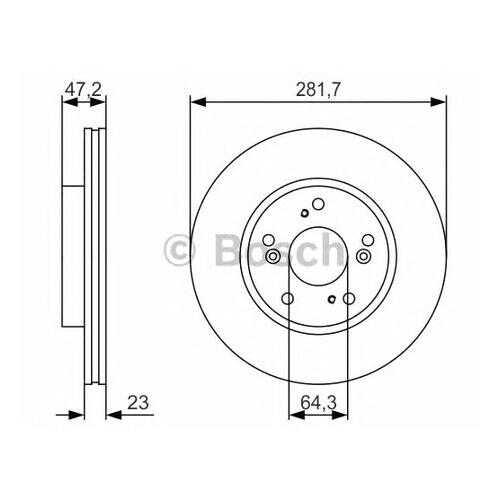 Тормозной диск Bosch 0986479S47 в Колеса даром