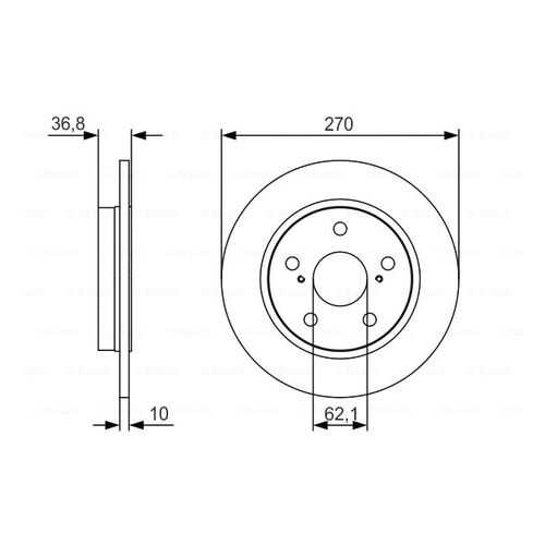 Тормозной диск Bosch 0986479S64 в Колеса даром