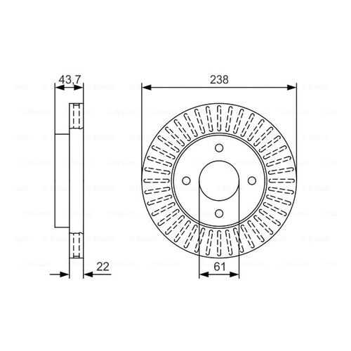 Тормозной диск Bosch 0986479T42 в Колеса даром