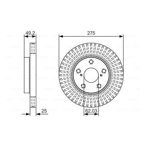 Тормозной диск Bosch 0986479U19 в Колеса даром