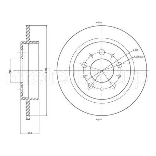 Тормозной диск METELLI 23-0311 в Колеса даром