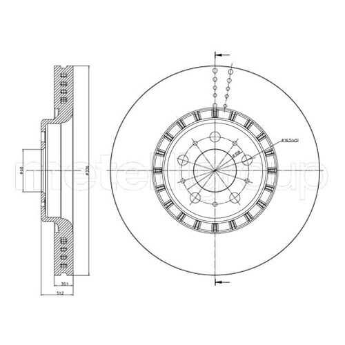 Тормозной диск METELLI 23-0974C в Колеса даром