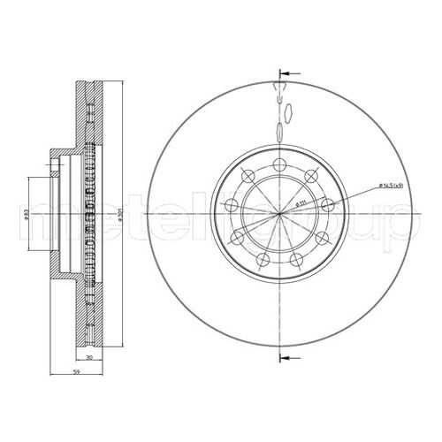 Тормозной диск METELLI 23-0989C в Колеса даром